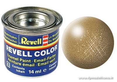 Colore OTTONE Metallizato Smaltato Lucido 14ml. Revell 32192 * Euro 2,80 (Iva Incl.) * Disponibilit 4
