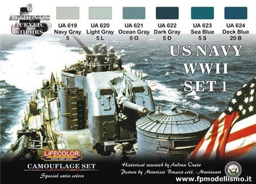 US NAVY WWII Set 1 CS24 Lifecolor * Euro 18,50 (Iva Incl.)
