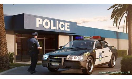 Chevy Impala POLICE CAR 1:25 Revell 07068 * Euro 25,50 in Kit ** Euro 55,50 Costruita (Iva Incl.) 
