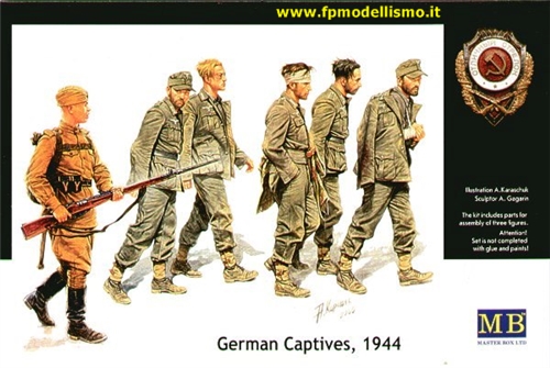 Figurini German captives, 1944 1:35 MasterBox 3517 * Euro 9,90 in Kit * Euro 29,90 Costruiti (Iva Incl.)