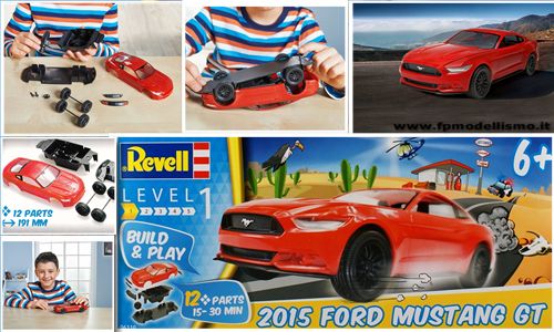 Build & Play - 2015 Ford Mustang GT in Scala 1:25 Revell 06110 * EURO 11,60 in kit ** Euro 16,60 Costruita (Iva Incl.) 