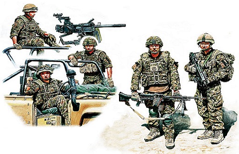 Modern UK infantrymen-present day in scala 1:35 MB35180 * EURO 14,80 in Kit * Euro 29,60 Costruiti (Iva Incl.) Art. Temporaneamente NON Disponibile