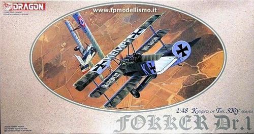FOKKER DR.I First World War Centenary Special Edition 1:48 Dragon 5901 * Euro 23,00 (Iva Incl.) 