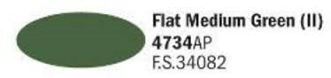 Colore Flat Medium Green II 20ML ITALERI 4734AP FS34082 * Euro 2,80 (Iva Incl.) Disponibilit� 1