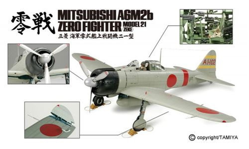 Caccia Mistubishi A6M2b Zero Fighter Model 21 (Zeke) Scala 1:32 Tamiya 60317 Costruito e Verniciato EURO 282,00 * in Kit 132,00 (Iva Incl.) * Prodotto su Prenotazione