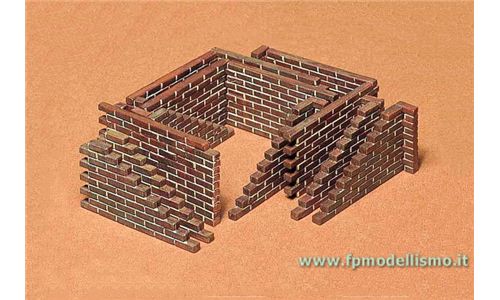 Kit set muro di mattoni scala 1:35 Tamiya 35028 * EURO 4,60 in Kit * Euro 14,60 Costruiti (Iva Incl.)