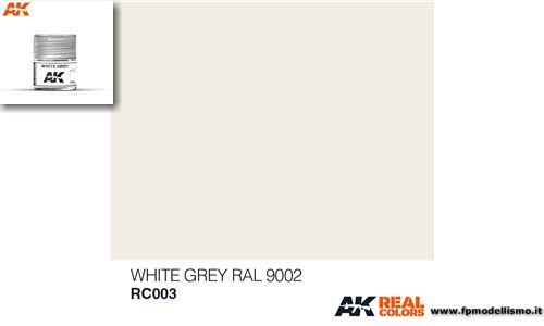 Colore White Grey RAL 9002 RC003 AK 10ml * Euro 3,00 (Iva incl.) Disponibilit 3
