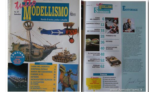2 Riviste Tutto Modellismo n.20 Agosto 95' + n.21 Settembre 95' Hobby & Work * Euro 3,00 ** 1 Rivista Euro 1,50