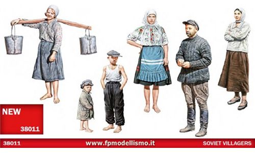 Soviet Villagers in scala 1/35 MiniArt 38011 * EURO 13,50 in Kit * Euro 33,50 Costruiti (Iva Incl.)