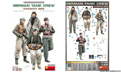 German Tank Crew Kharkov 1943 1/35 MiniArt 35280 * EURO 13,50 in Kit * Euro 33,50 Costruiti (Iva Incl.) Art. Temporaneamente NON Disponibile