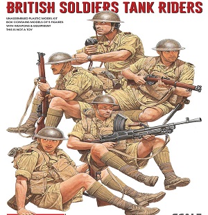 British Soldiers Tank Riders Special Edition in scala 1/35 MiniArt 35299 * EURO 15,00 in Kit ** EURO 35,00 Costruito (Iva Incl.)