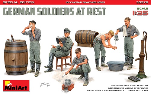 German Soldiers At Rest Special Edition in scala 1:35 MiniArt 35378 * EURO 15,00 in Kit ** EURO 40,00 Costruito (Iva Incl.)