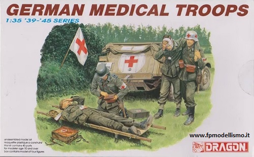 German Medical Troops in scala 1/35 DR6074 * Euro 16,90 in Kit * Euro 36,90 Costruito (Iva Incl.)