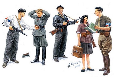 Maquis, French Resistance in scala 1/35 MB3551 * * Euro 11,80 in kit ** Euro 26,80 Costruito (Iva Inc.)