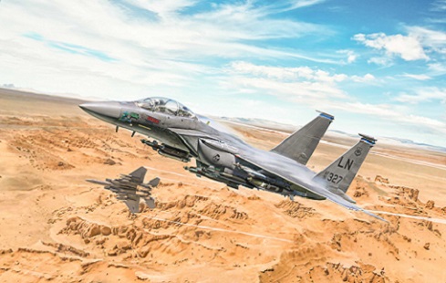 F-15E Strike Eagle in scala 1/48 Italeri 2803 * EURO 39,00 in kit * Euro 99,00 Costruito (Iva Incl.)