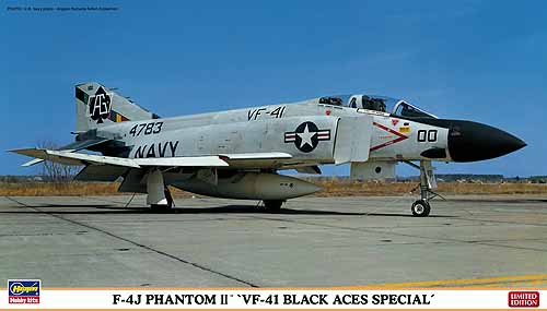 F-4J PHANTOM II VF-41 Black Aces Special 1/72 Hasegawa 01905 * EURO 37,00 in Kit * Euro 77,00 Costruito (Iva Incl.)