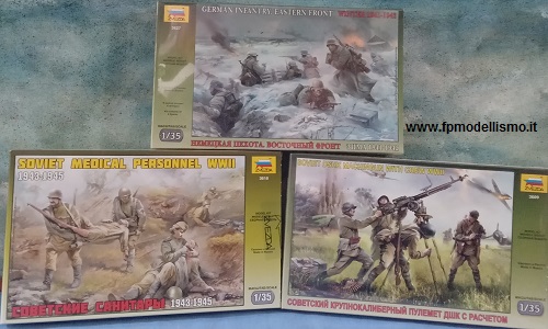 OFFERTA: 3 Scatole Zvezda in scala 1:35 * EURO 22,50 invece di 26,50 (Iva Incl.) Disponibilit 1 set