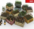 Beer bottles & Wooden Crates in scala 1/35 MiniArt 35574 * * Euro 17,10 in kit ** Euro 42,10 Costruito (Iva Inc.)