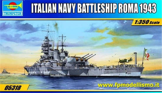 RN ROMA 1:350 Trumpeter 05318 * Euro 109,00 in Kit *        Euro 409,00 Costruita (Iva Incl.) 