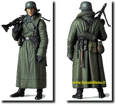 German Machine Gunner (Greatcoat) WWII 1:16 Tamiya 36306 * EURO 18,00 in Kit * Euro 38,90 Costruito (Iva Incl.) Art. Temporaneamente NON Disponibile