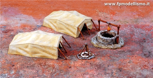 Desert well and tents 1:72 Italeri 6148 * EURO 10,00 in Kit ** Euro 25,00 Costruiti (Iva Incl.)