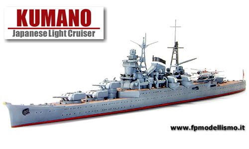 Japanese Light Cruiser KUMANO 1:700 TAMIYA 31344 * Euro 33,80  in Kit * Euro 73,80 Costruito (Iva Incl.) 