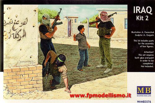 Iraq kit 2 (Iraqian insurgents) 1:35 MB3576 * Euro 13,90 in Kit * Euro 33,90 Costruiti (Iva Incl.) 