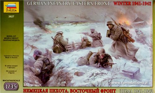 GERMAN INFANTRY WINTER 1941/42 in scala 1:35 Zvezda 3627 * EURO 9,50 in Kit * Euro 24,50 Costruiti (Iva Incl.)