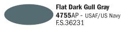 Colore Acrilico FLAT DARK GULL GREY 'USAF/US NAVY' 20ml. ITALERI 4755AP * Euro 3,00  (Iva Incl.) Disponibilit� 5