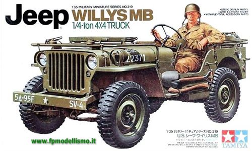 US Jeep Willys MB 1/4ton 1:35 Tamiya 35219 * Euro 18,60 in Kit ** Euro 43,60 Costruita (Iva Incl.) 