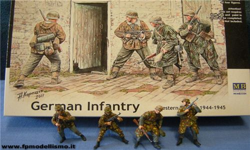German Infantry, Western Europe (1944-1945) in scala 1:35 MB3584 * Euro 15,00 in Kit * Euro 35,00 Costruiti (Iva Incl.) 