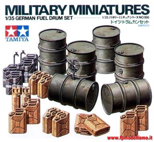 German Fuel Drum Set 1:35 Tamiya 35186 * Euro 7,80 in Kit Euro 17,80 Costruiti (Iva Incl.)