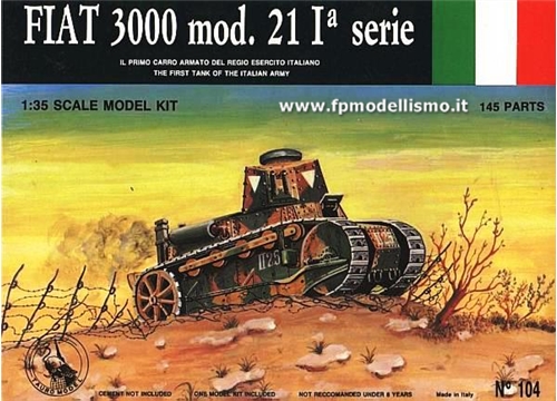 FIAT 3000 Mod.21 1a serie 1:35 Tauromodel 104 * EURO 22,40 in Kit * Euro 52,40 Costruito (Iva Incl.) 