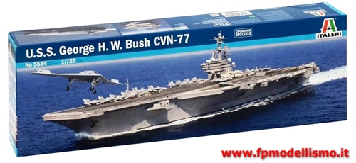 Portaerei U.S.S. GEORGE H.W. BUSH CVN-77 1:720 ITA5534 * Euro 25,50 in Kit * Euro 95,50 Costruita (Iva Incl.) 
