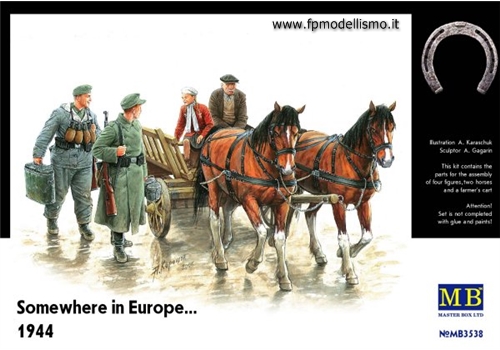 Somewhere where in Europe... 1944 German soldier e civilian 1:35 MB3538 * Euro 19,50 in Kit * Euro 39,50 Costruiti (Iva Incl.) Art. Temporaneamente NON Disponibile