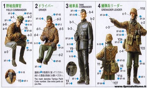 German Panzer Division Schwimmwagen Figure Set 1:35 Tamiya 35253 * EURO 11,90 in Kit * Euro 26,90 Costruiti (Iva Incl.) Art. Temporaneamente NON Disponibile
