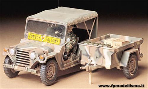 U.S. M151A2 Ford MUTT with M416 Trailer 1:35 Tamiya 35130 * EURO 14,90 in Kit ** EURO 34,90 Costruito (Iva Incl.)