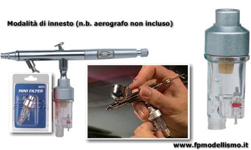 Mini Filtro Anticondensa per Aerografi Fengda BD-12 * EURO 7,50 (Iva Incl.)
