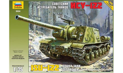 ISU-122 Soviet self-propelled gun scala 1:35 Zvezda 3534 * Euro 18,40 in Kit ** Euro 48,40 Costruito (Iva Incl.)