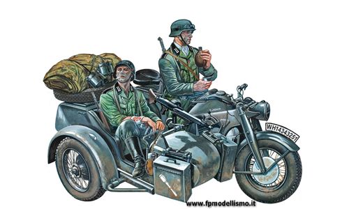 Zundapp KS750 With Sidecar 1/35 IT0317 * EURO 11,00 in Kit * Euro 31,00 Costruiti (Iva Incl.) 