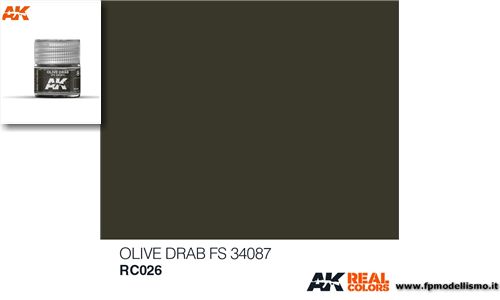 Colore Olive Drab FS 34087 RC026 AK 10ml * Euro 3,00 (Iva incl.) Disponibilit 1