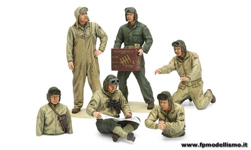 U.S. Tank Crew Set European Theater 1:35 Tamiya 35347 * Euro 19,60 in kit ** Euro 39,60 Costruito (Iva Incl.)