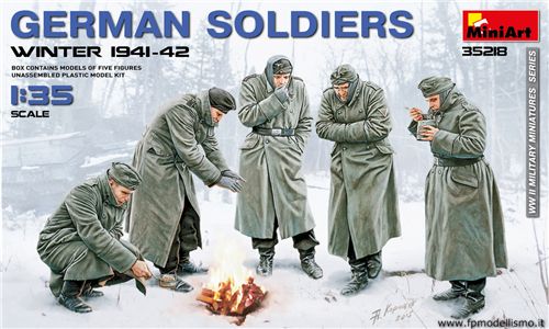 GERMAN SOLDIERS (WINTER 1941-42) 1/35 MiniArt 35218 * EURO 13,50 in Kit * Euro 33,50 Costruiti (Iva Incl.) 