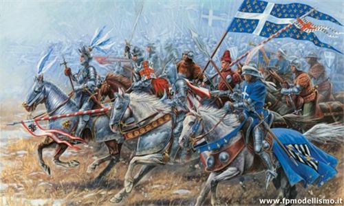 French Mounted Knights XV Century in scala 1/72 Zvezda 8036 * EURO 12,00 in Kit * Euro 37,00 Costruito (Iva Incl.)
