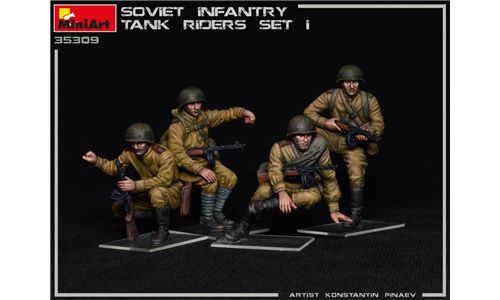 Soviet Infantry Tank Riders Set 1 in scala 1/35 MiniArt 35309 * EURO 14,30 in Kit ** Euro 34,30 Costruito (Iva Incl.) 