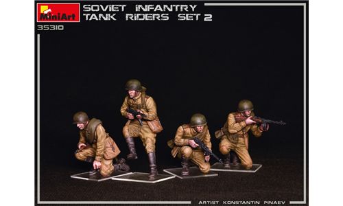 Soviet Infantry Tank Riders Set 2 in scala 1/35 MiniArt 35310 * EURO 14,30 in Kit ** Euro 34,30 Costruito (Iva Incl.) 