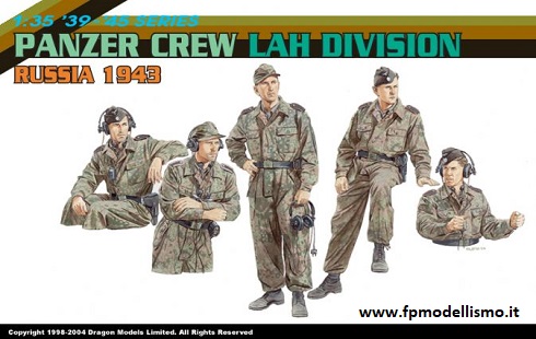 Panzer Crew Lah Division Russia 1943 in scala Dragon 6214 * * Euro 15,50 in kit ** Euro 35,50 Costruito (Iva Inc.)