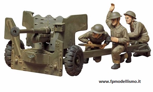 British 6-Pound Gun in scala 1:35 Tamiya 35005 * EURO 13,60 in Kit ** Euro 33,60 Costruito (Iva Incl.)