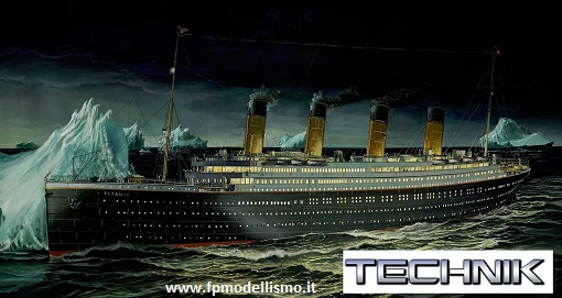 RMS Titanic Technik con Led e Sound in scala 1/400 Revell 00458 * * Costruito e Verniciato EURO 910,00 * in Kit 260,00 (Iva Incl.) * Prodotto su Prenotazione