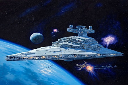 Imperial Star Destroyer (Technik con Led) 1:2700 Revell 00456 * EURO 264,90 in Kit ** Euro 414,90 Costruita (Iva Incl.) Prodotto su Prenotazione con Spedizione Gratuita